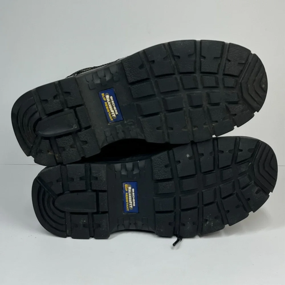 Skechers Wascana Benen Tactical Relaxed Fit Work Boots‎ Men's 7 Waterproof Black